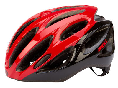 Bell Draft cykelhjelm - Str. 54-61 cm - Rød/sort