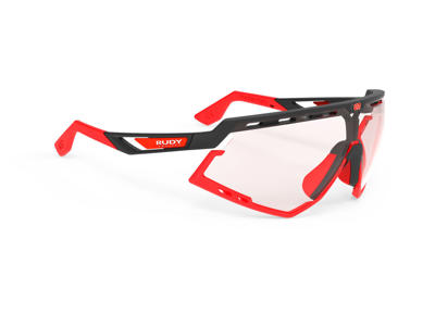 Rudy Project Defender - Løbe- og cykelbrille - Impactx Fotokromisk 2 - Sort-Rød