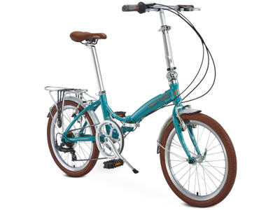 Durban Rio UP - 20" Foldecykel med 7 Shimano gear - Turkis