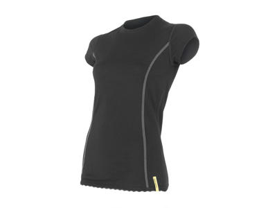 Sensor Merino Active -Uld T-shirt med korte ærmer - Dame - Sort