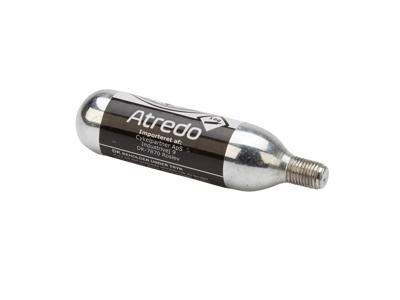Atredo - CO2 Patron - 16 gram - Med gevind - Til co2 cykelpumpe - Blank