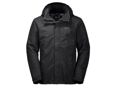 Jack Wolfskin Northen Edge Men - Vandtæt herrejakke m. for - Sort