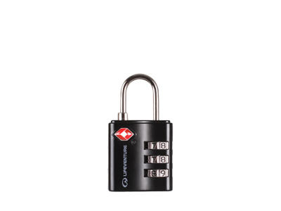 LifeVenture TSA Combi Lock - Hængelås kode - Sort