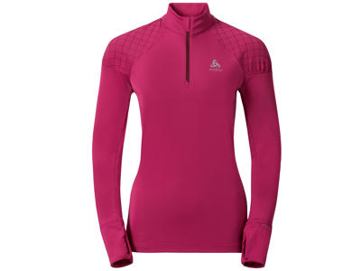 Odlo dame basislag Medalia - 1/2 zip Bordeaux