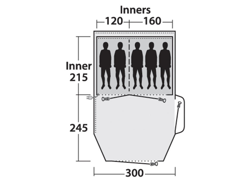 Outwell Dayton 5 Tält 5 personers Gröngrå (SEK 4 870,25) Outwell Dayton 5 Tält 5 personers Gröngrå (SEK 4 870,25)
