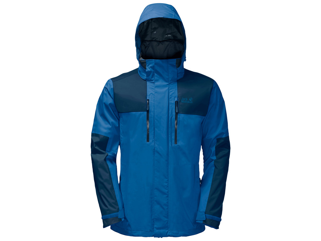 Jack Wolfskin Jasper Flex Skaljakke - Hr. Str. L - Blå thumbnail