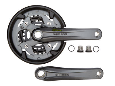 Shimano Alivio - Kranksæt FC-M4000 Sort Triple 40-30-22 tands - 175 mm pedalarme