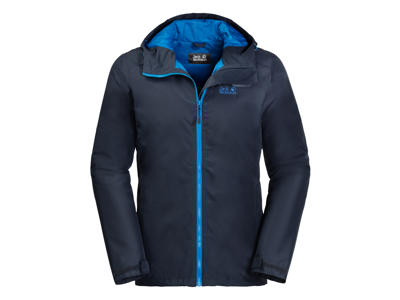 Jack Wolfskin Chilly Morning Men - Vandtæt herrejakke m. for - Blå