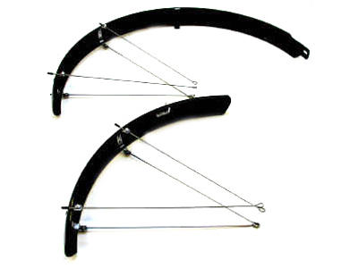 Skärmset 26" 58mm breda Svarta