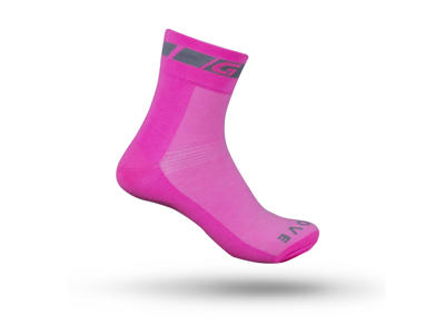 GripGrab Hi-Vis Regular Cut 3008 - Cykelstrumpa - Hi-Vis Pink