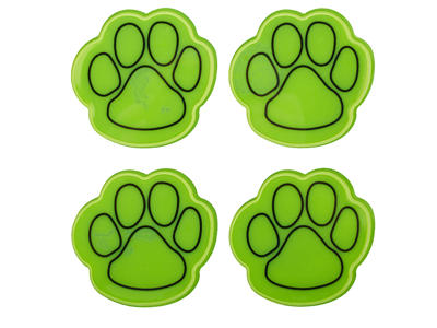 Atredo - Refleksark - Paws - 8 stk. - Gul