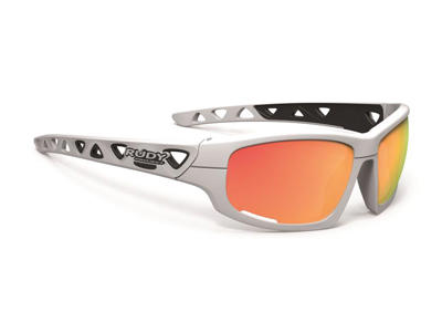 Rudy Project Airgrip - Cykel- og Fritidsbrille - Hvid med orange glas