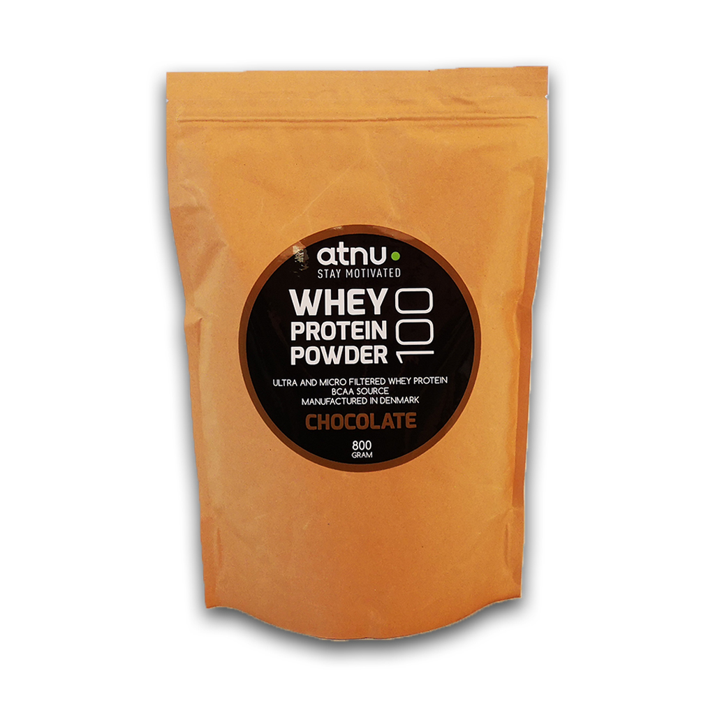 Atnu - Proteinpulver 800 gram | Protein bar and powder Atnu Proteinpulver - Chokolade - 800 gram | Protein bar and powder