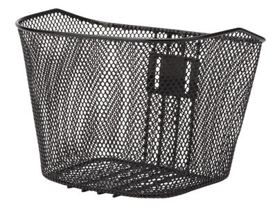 Atredo - Kurv - Fastmonteret med beslag - Til front - 16-20" børnecykel - Sort