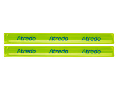 Atredo - Slap-wrap - Refleks buksebånd - Gul - 30 cm - 2 stk.