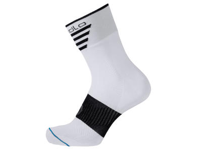 Odlo Bike Socks - Cykelstrømper - Unisex - Hvid/sort