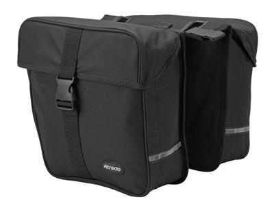 Atredo - Dobbelttaske til E-bike - Til bagagebærer - Elcykel - 25 Liter - Sort