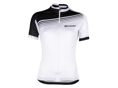 XTreme X-Rainbow - Cykeltrøje - Dame - Hvid/Sort
