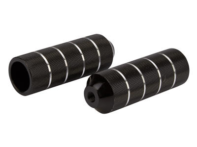 Pegs til BMX cykler - Aluminium Sort med 10mm gevind