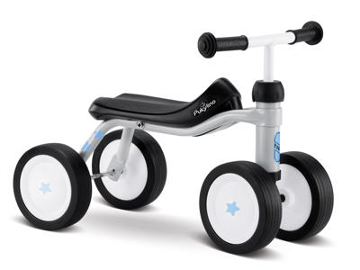 Puky Pukylino - Løbecykel fra 1 år/ 75 cm - Lysegrå - Inkl. klistermærker