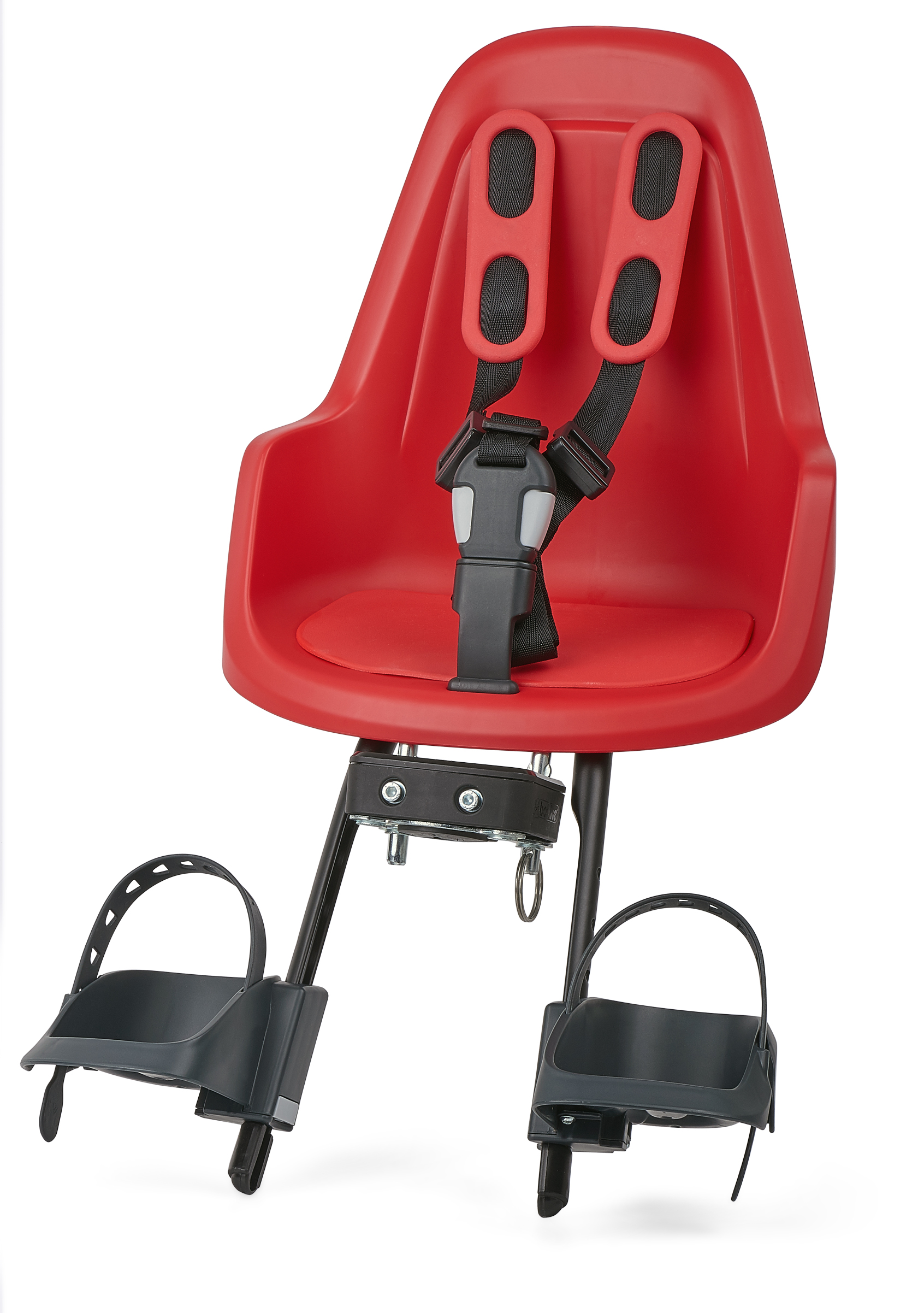 Bobike - One Mini front | Cykelstole Bobike One Mini - Barnestol til front - Rød | Cykelstole