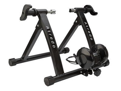 Atredo - Q3 Cykeltrainer - Justerbar - 7 steg - Aluminium - Svart - 950 Watt
