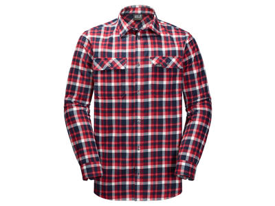 Jack Wolfskin Bow Valley Shirt - Skjorte herre - Tern Rød