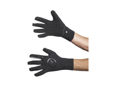 Assos RainGlove_EVO7 - Cykelhandske - Lang - Sort/hvid