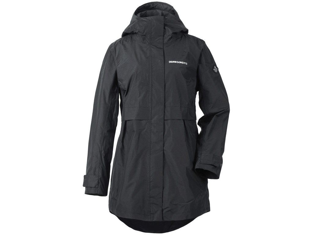 Didriksons Jolina Womens Parka - Vandtæt Damejakke - Sort - 38 thumbnail