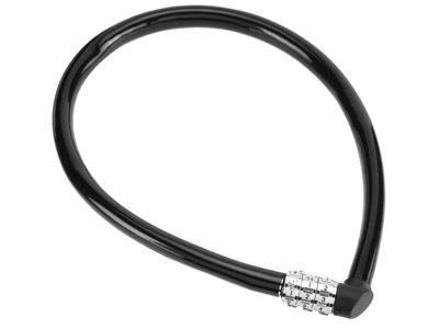 Wirelås Abus 1100 55 cm med kode Sort