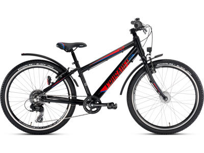 Puky - Drengecykel - Crusader 24-8 Alu light - 24" med 8 gear - Sort/rød