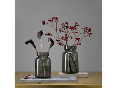 Silhouette glasvaser H18,5 cm & H22,2 cm