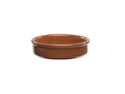 Ugnsfast skål rund Ø 12 cm terracotta
