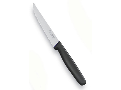 Steakkniv 11 cm sort skaft