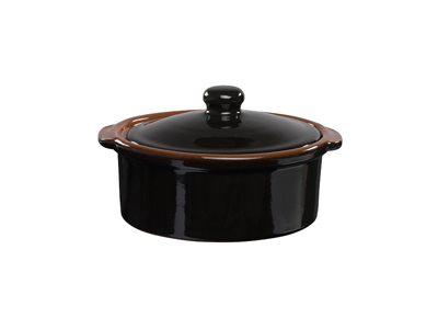 Torrent cocotte m/låg Ø20 cm sort/terrac