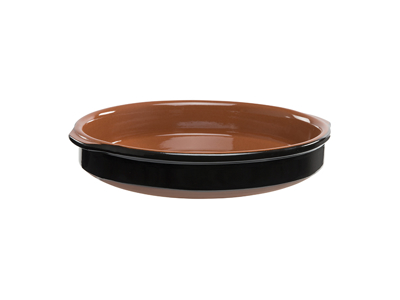 Torrent ovnfast skål Ø28 cm sort/terraco m. 2 greb