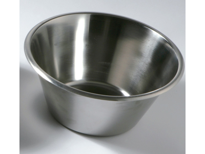 Konisk rustfri skål 11 ltr.
