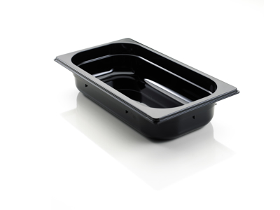 Kantine Polycarbonat Sort 1/1 GN 6,5 cm