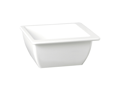 Melamin skål Hvid 25 x 25 H:9 cm 2,5 L