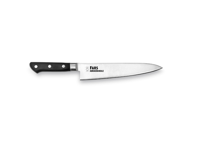 Kokkekniv 21 cm sort skæfte