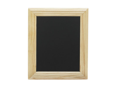 Board with light wood frame