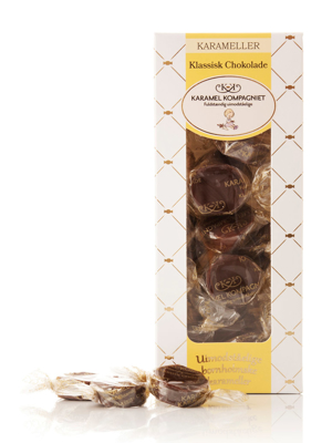 Klassisk Chokolade - 100g karameller