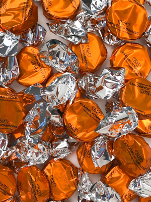 Bling Bling, orange - karameller i 5kg bulk