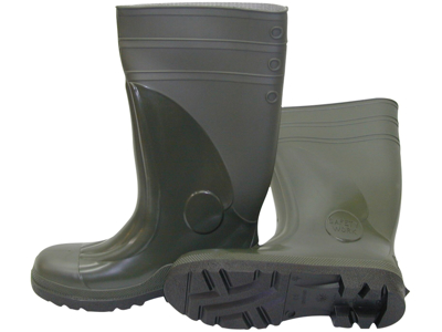 PVC støvle grøn m/sik.hed 8349-44