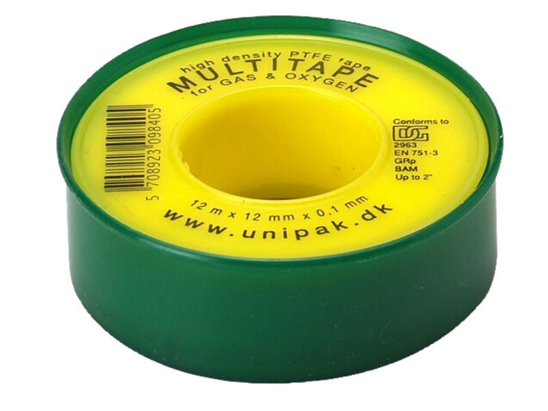 Unipak Multitape PTFE 12?0,1mm?12m | MTI.DK