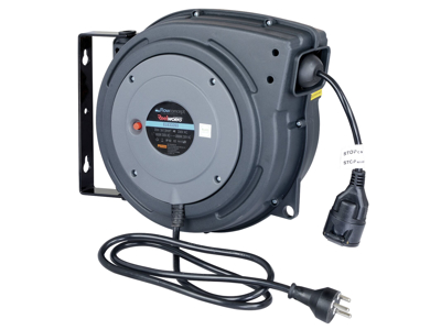 Aut. kabelopruller 2×1,5kvt 20m