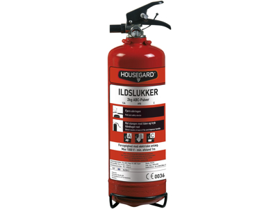 Pulverslukker 2 kg kl. 13A 89B C